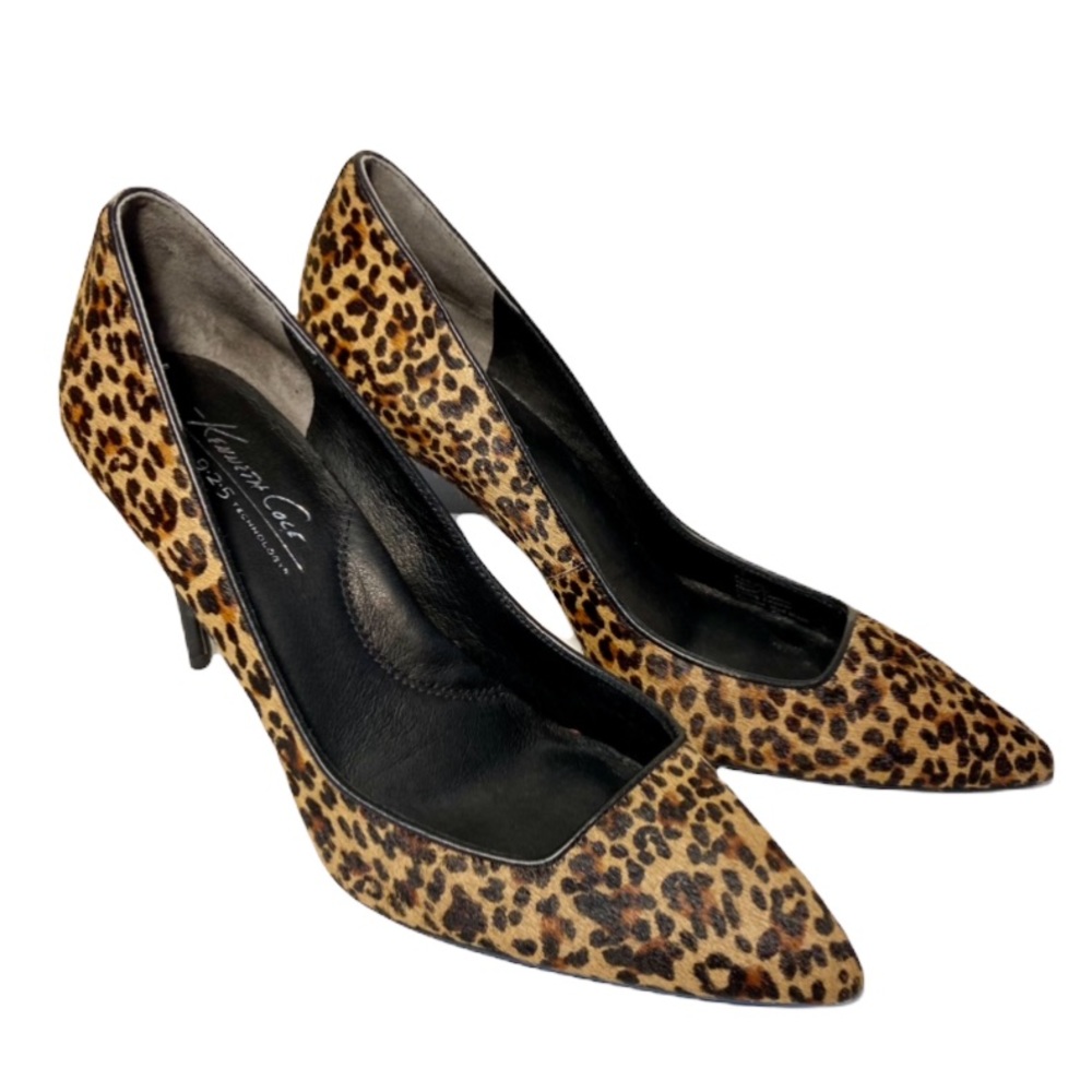 Kenneth Cole Calf Hair Parkville Pumps Animal Print Heels Women’s 7